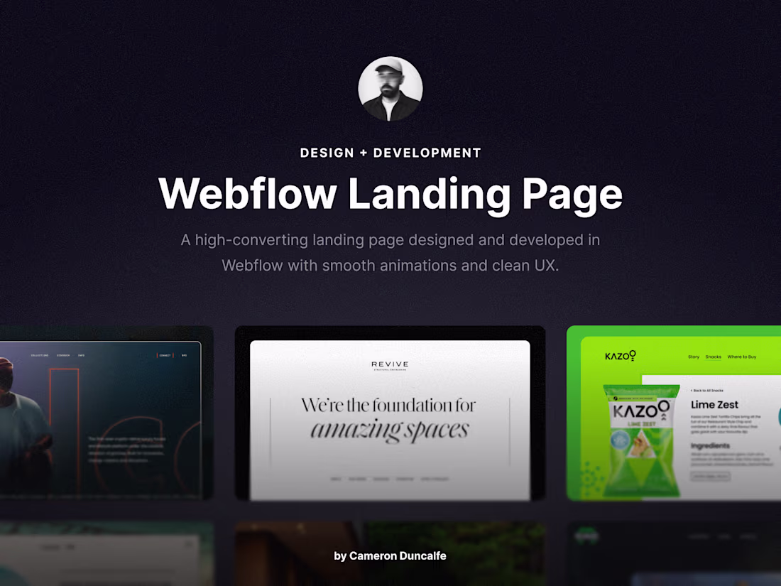 Cover image for Webflow Landing Page