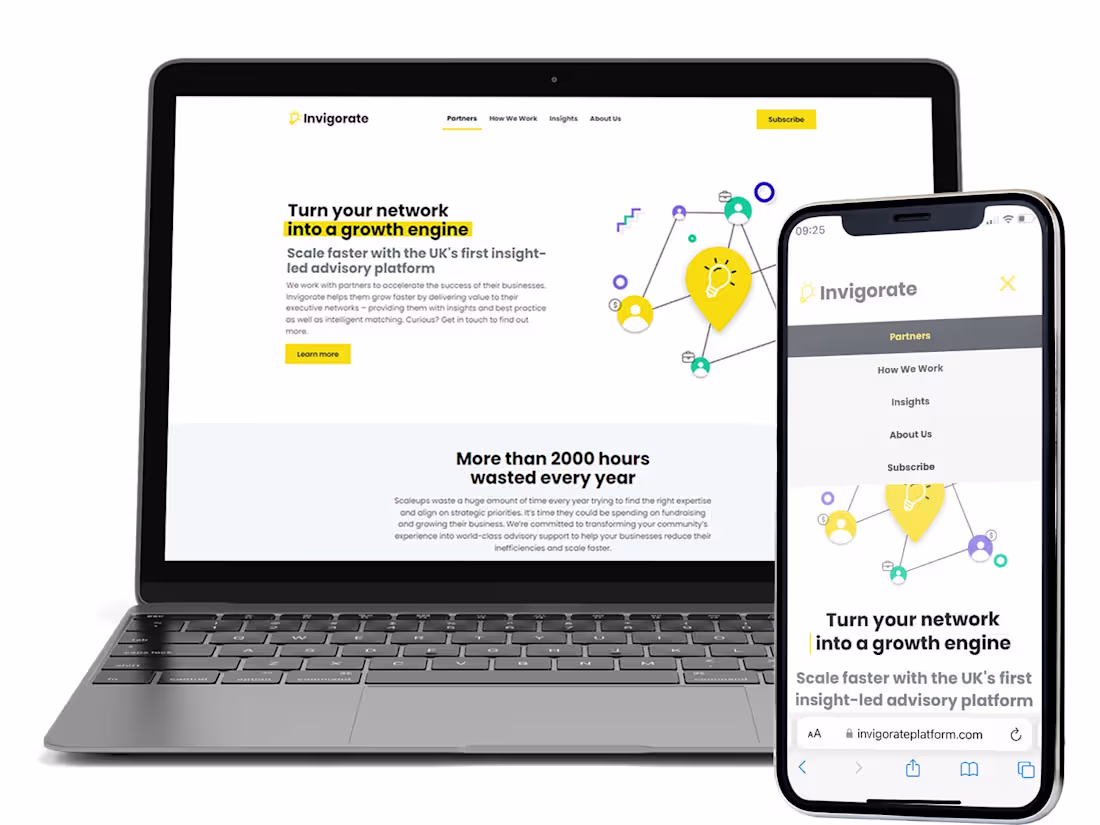 Cover image for Website development-Invigorateplatform