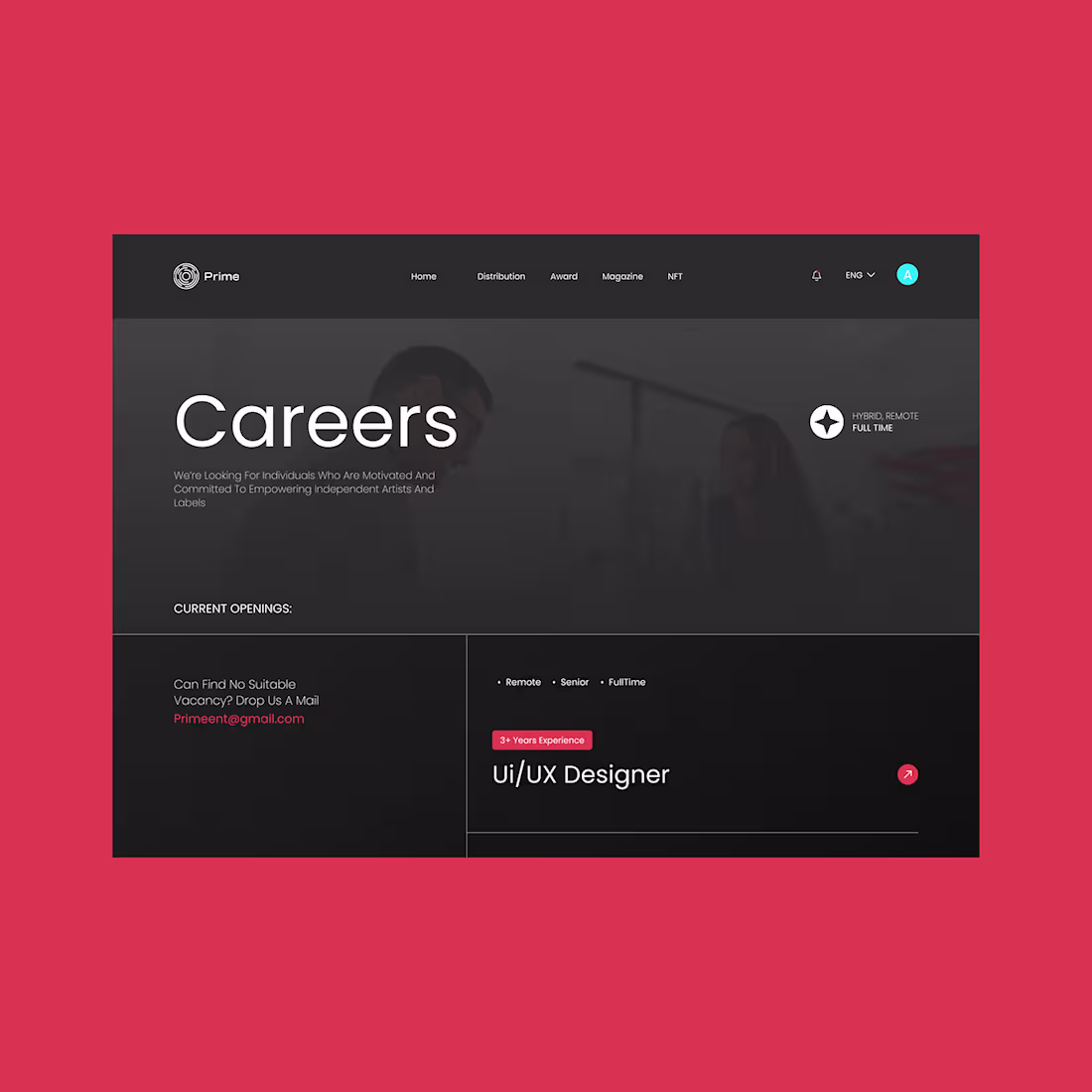 Cover image for Prime Universal Career Page