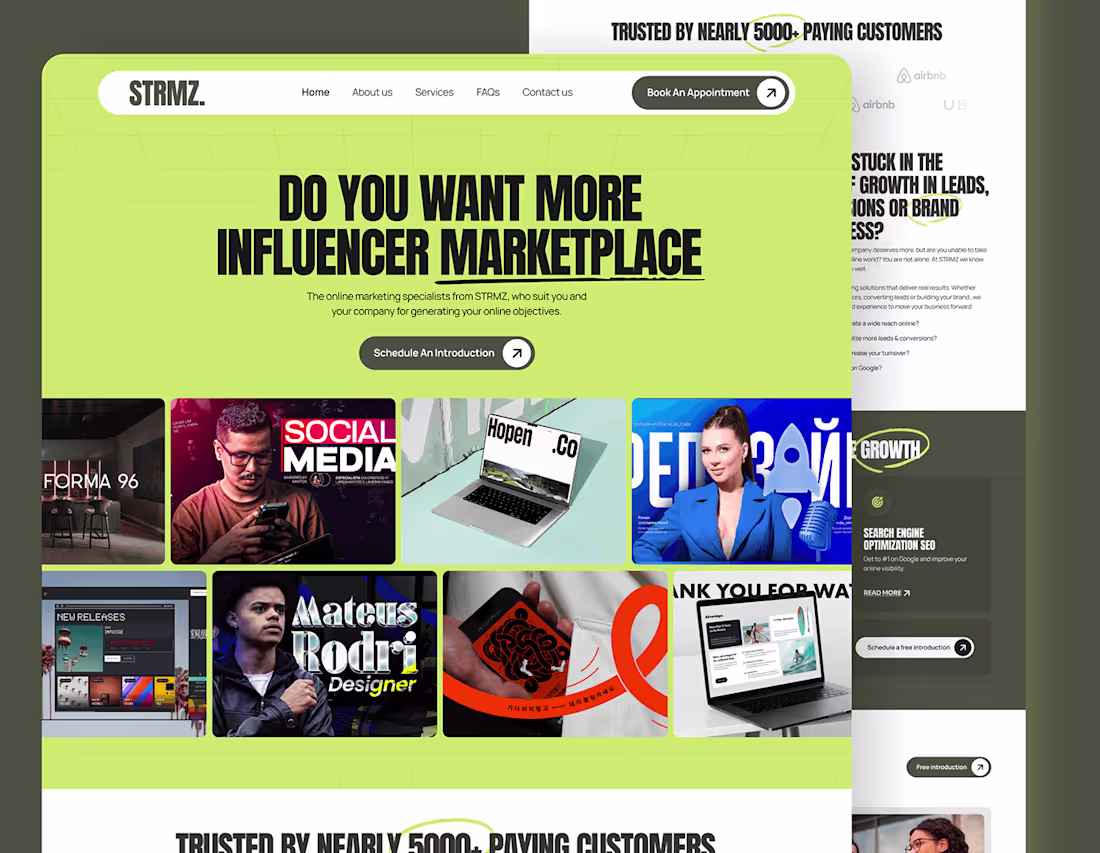 Cover image for STRMZ HomepageRe-design