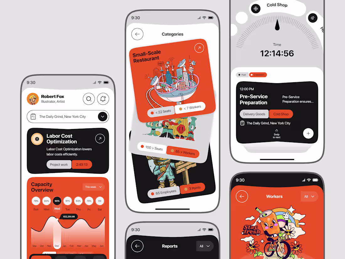 Cover image for AI-Powered Restaurant Operations App Design