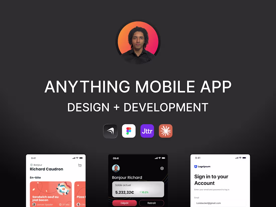 Cover image for Anything • Mobile App (Design + Development)