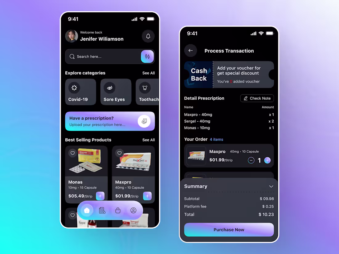 Cover image for Pharmacy App Concept Clean Design for Better User Experience...