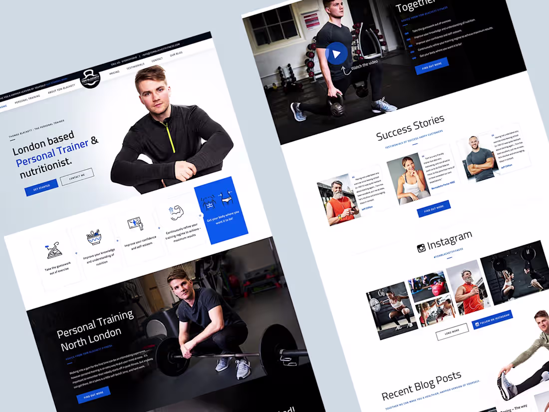 Cover image for Personal Trainer - landing page