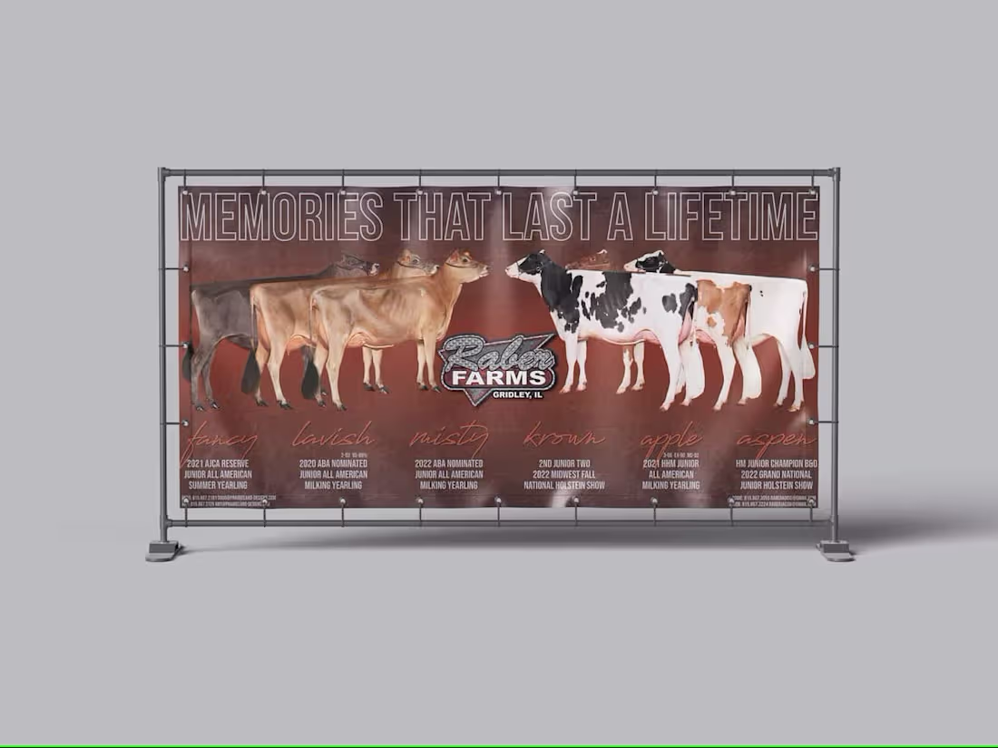 Cover image for Raber Farms Advertising Banner