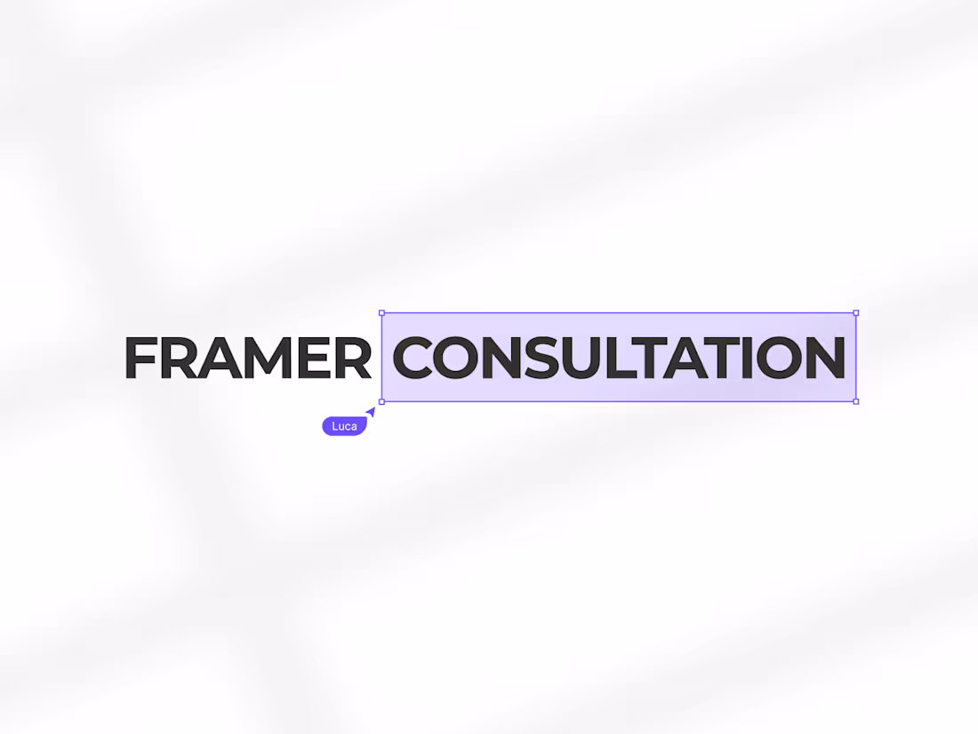 Cover image for Framer consultation