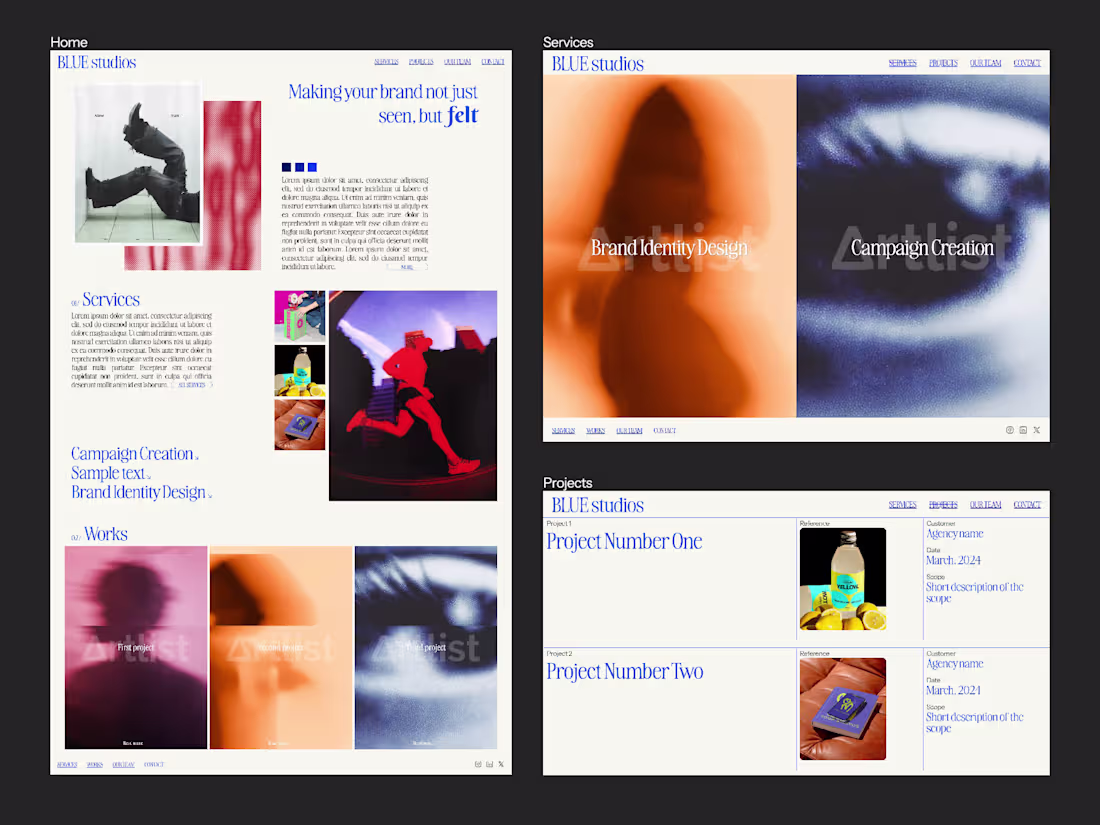 Cover image for Concept website for a design