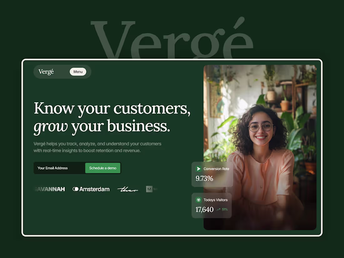 Cover image for Vergé - SaaS Website Template for Framer