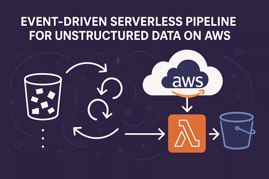 Cover image for Event-Driven Serverless Pipeline for Unstructured Data on AWS