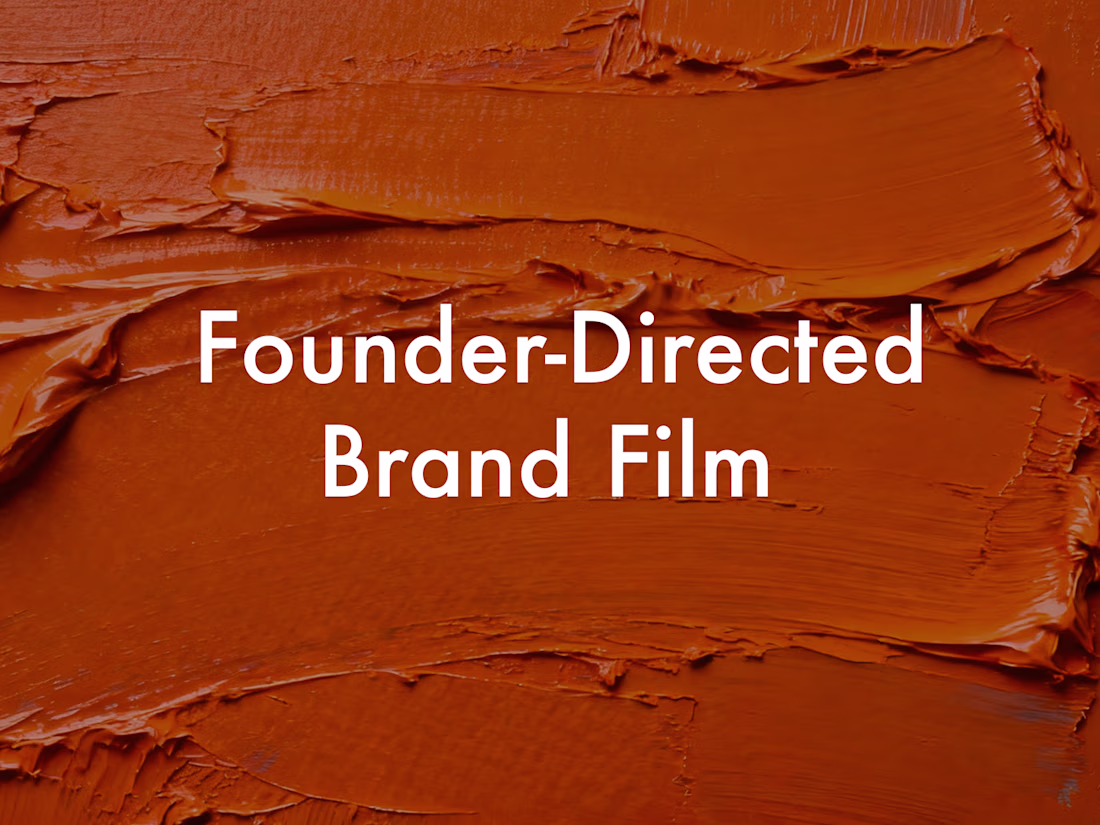 Cover image for Founder-Directed Brand Film：High-impact brand storytelling