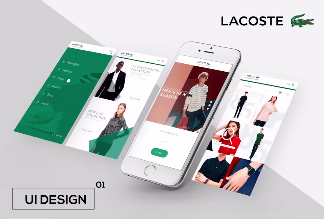 Cover image for App Design | Lacoste 🐊