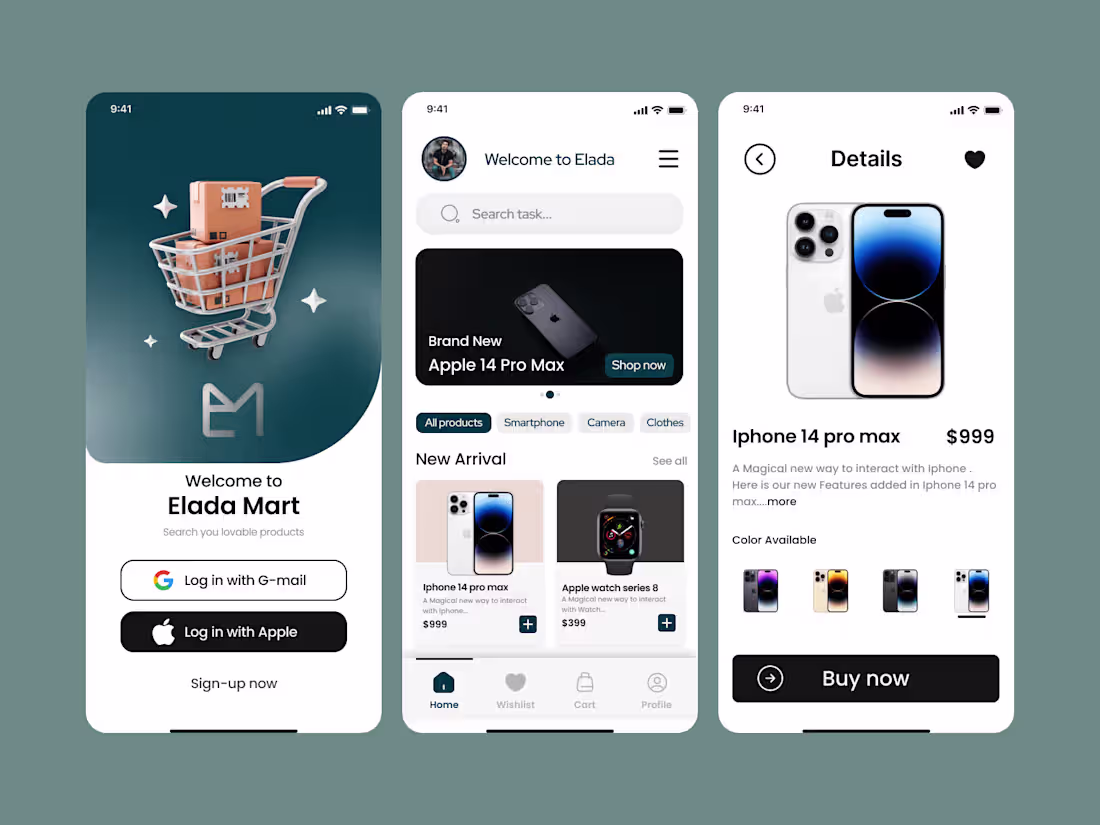 Cover image for Elada Mart UI Design