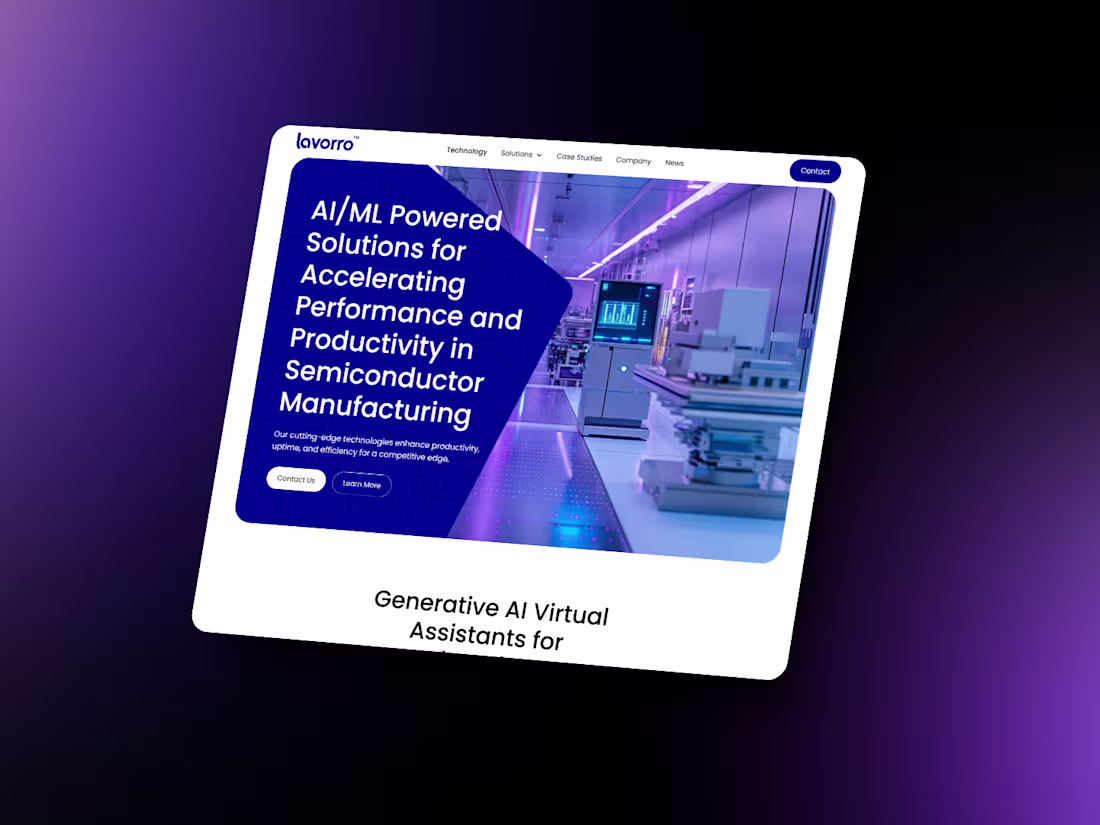 Cover image for Lavorro, a leader in Silicon Smart Manufacturing solutions