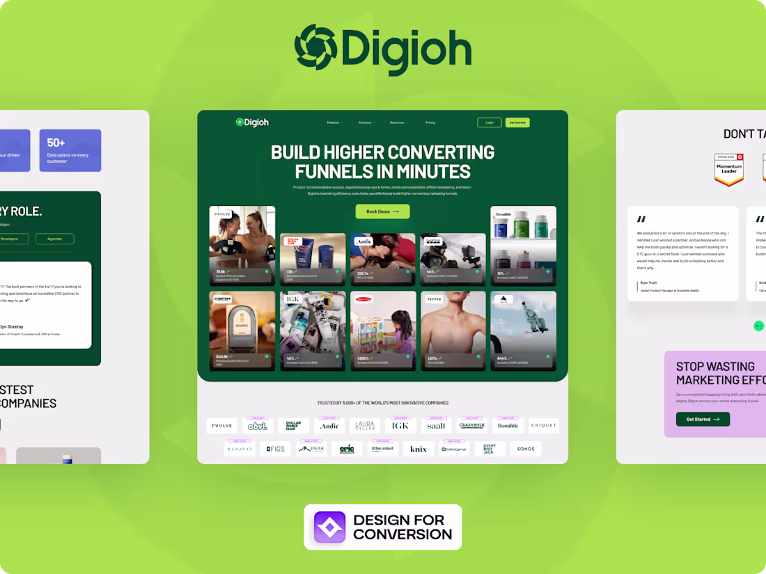 Cover image for Web Design & Webflow Development For Digioh