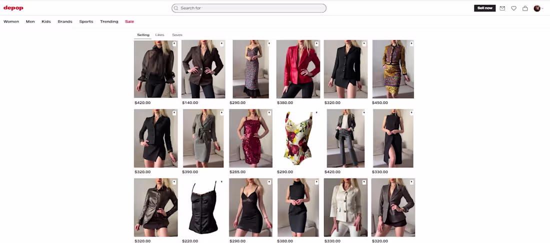 Cover image for Product listing on depop marketplace