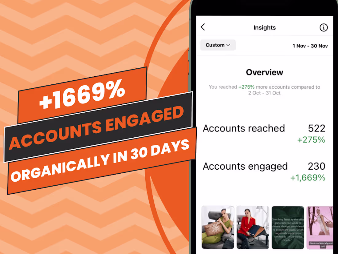 Cover image for Social Media Manager & Content Creation For a Fashion Brand