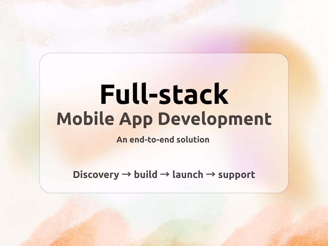 Cover image for Mobile App Development  - Android & IOS