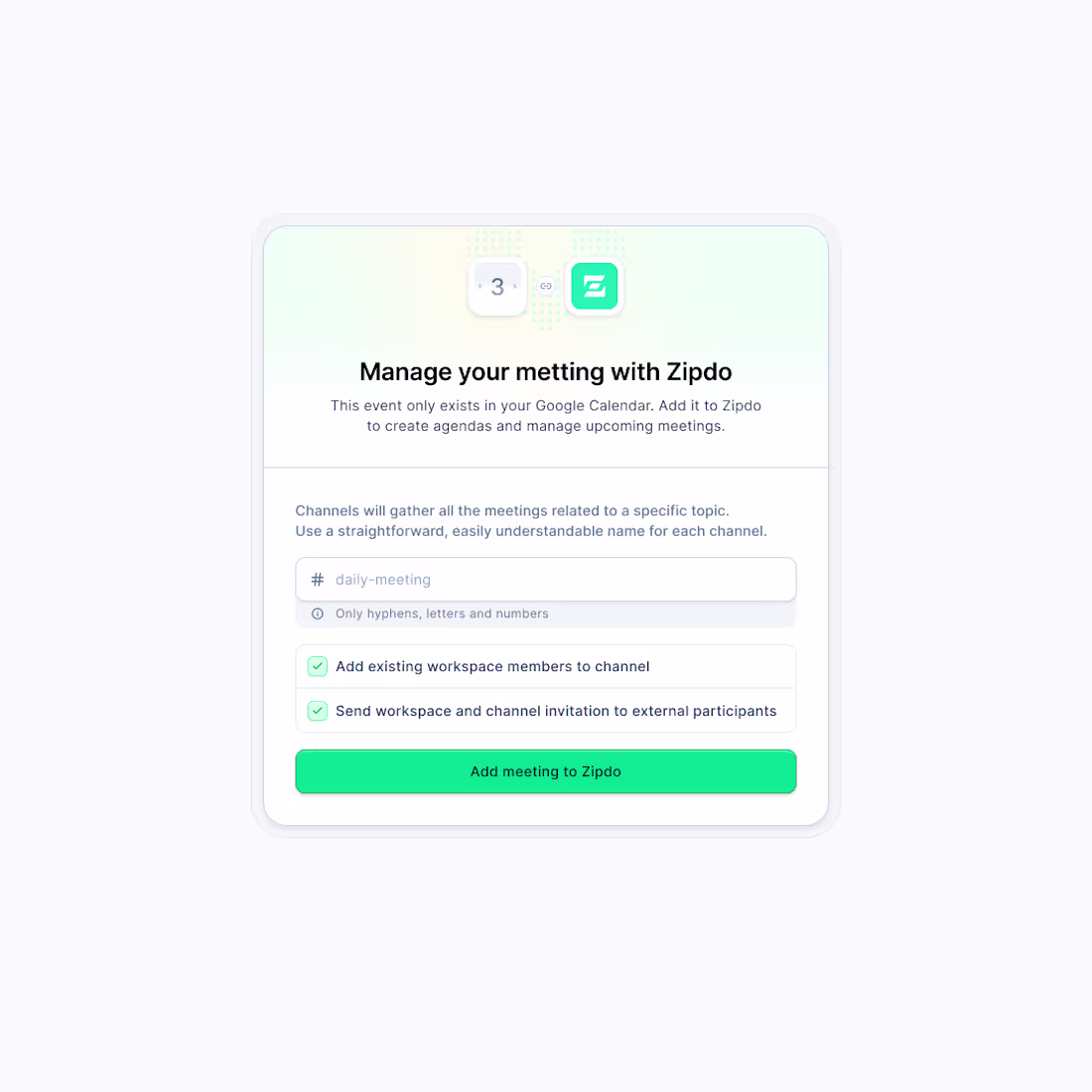 Cover image for Meeting management component Done for Zipdo We eventually re...