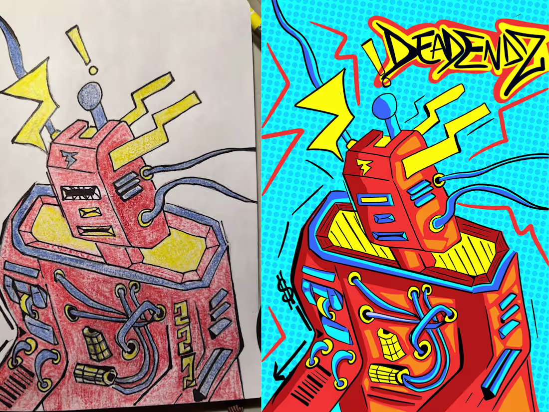 Cover image for Bold, electric visuals designed to