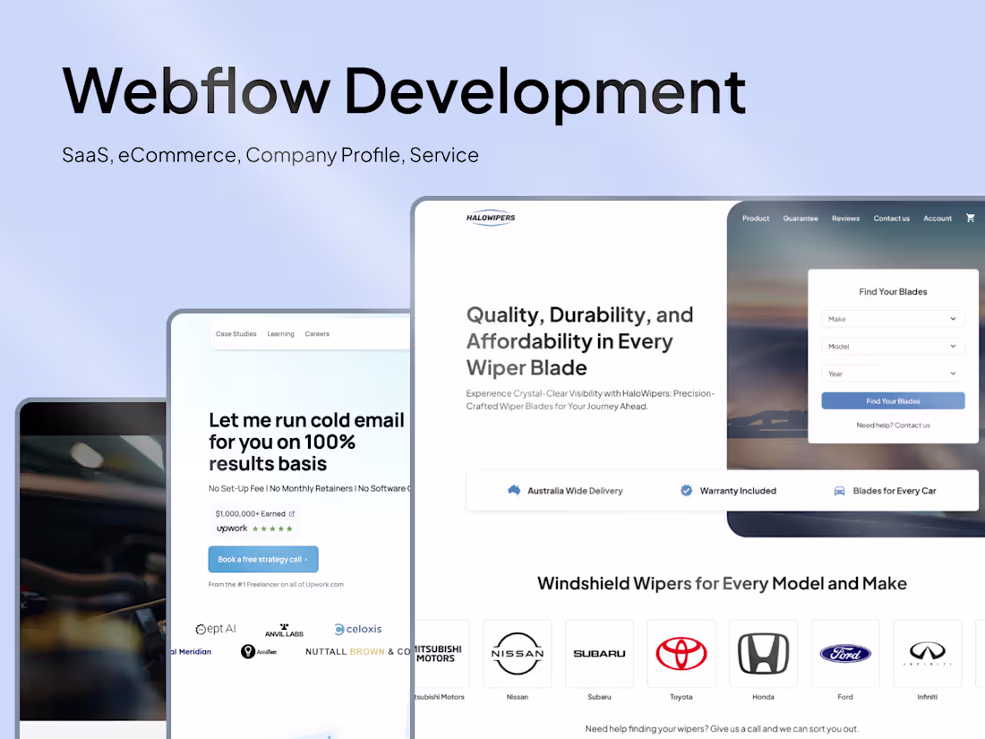 Cover image for Webflow Landing Page Design - High-Converting & Responsive