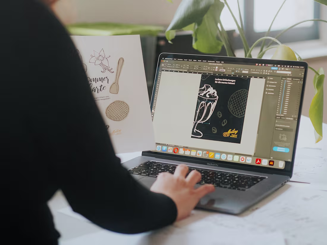 Cover image for graphic design like business card, menu, etc.