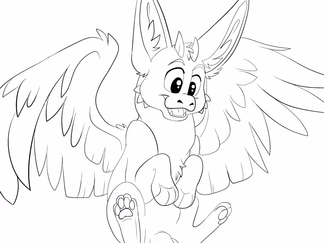 Cover image for Dragon Coloring Page