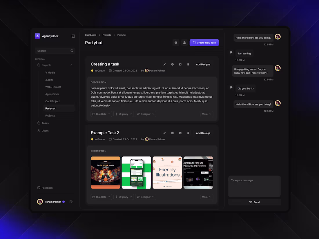 Cover image for UI design for agency management platform