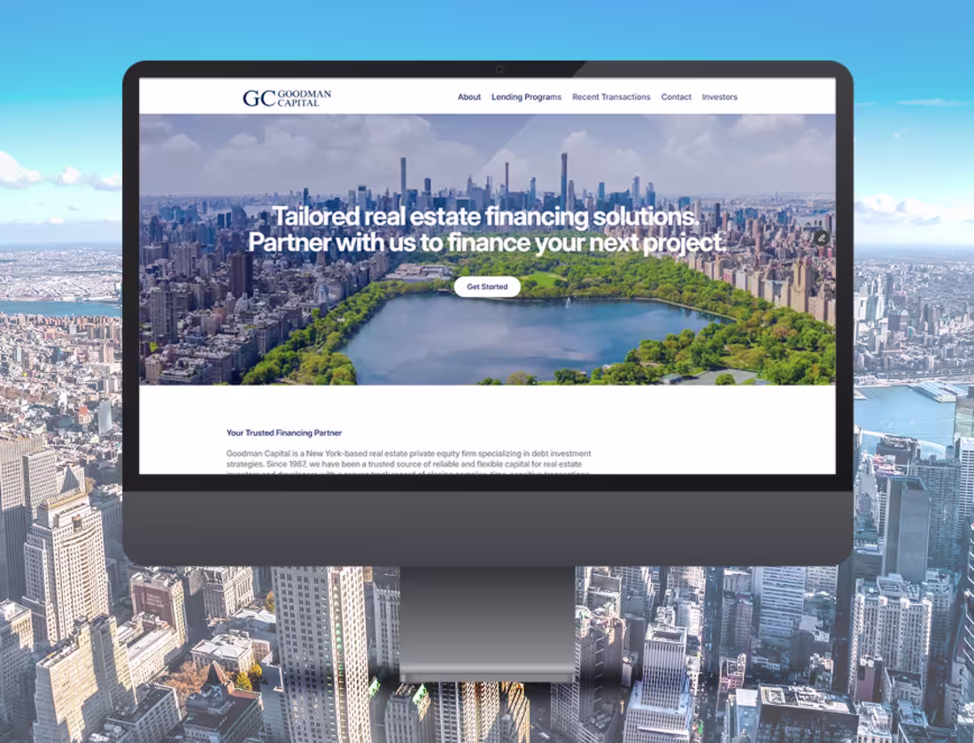 Cover image for Goodman Capital Website Design & Development