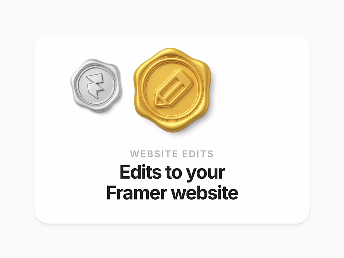 Cover image for Framer Website Edits