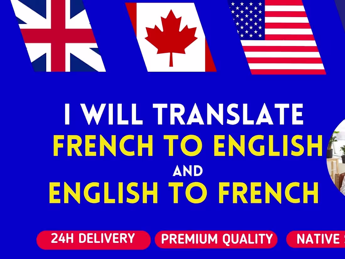 Cover image for I will manually translate your document from french to English