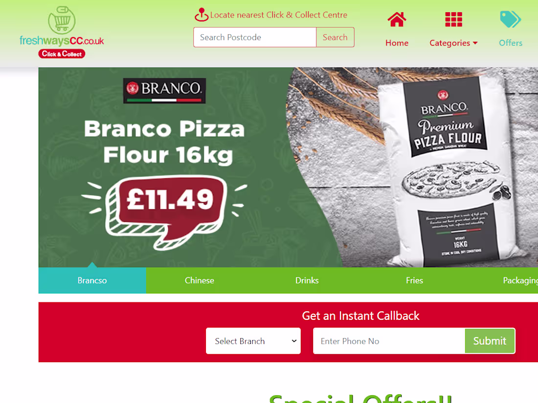 Cover image for Freshways Click and Collect - Wholesale Cash and Carry UK