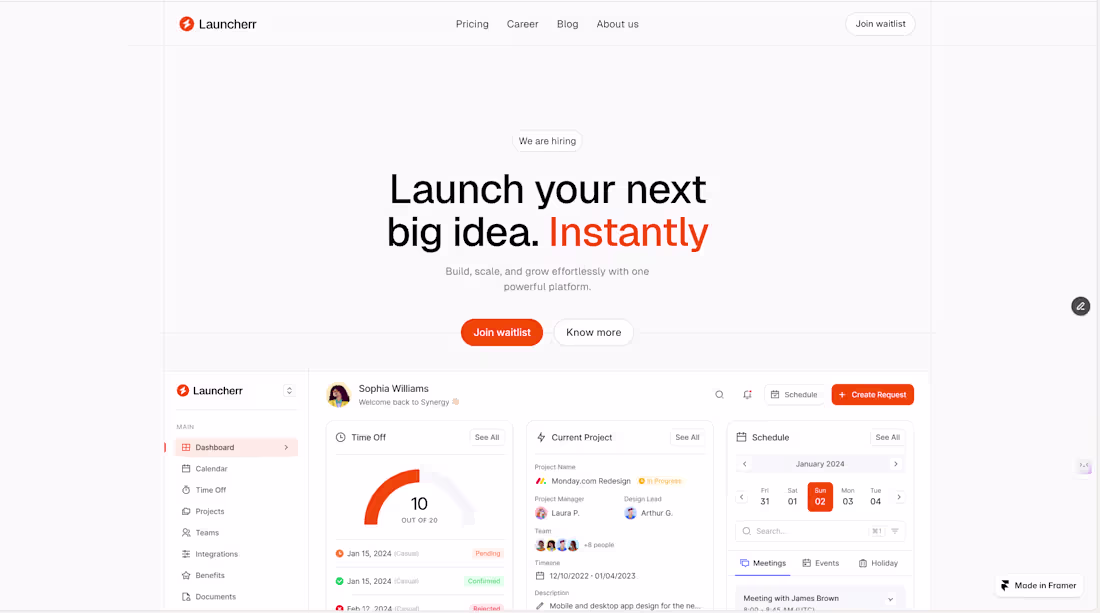Cover image for Hero section of my upcoming framer project