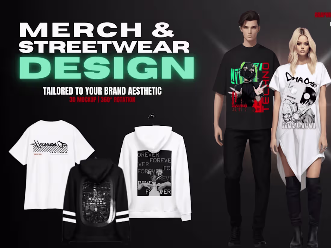 Cover image for Proffesional streetwear or merch collection design