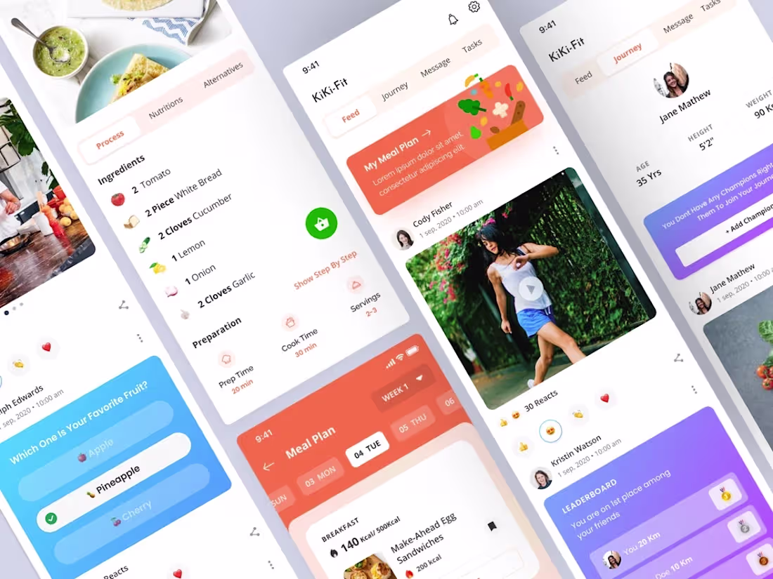 Cover image for Fitness App - Get personalized meal plans