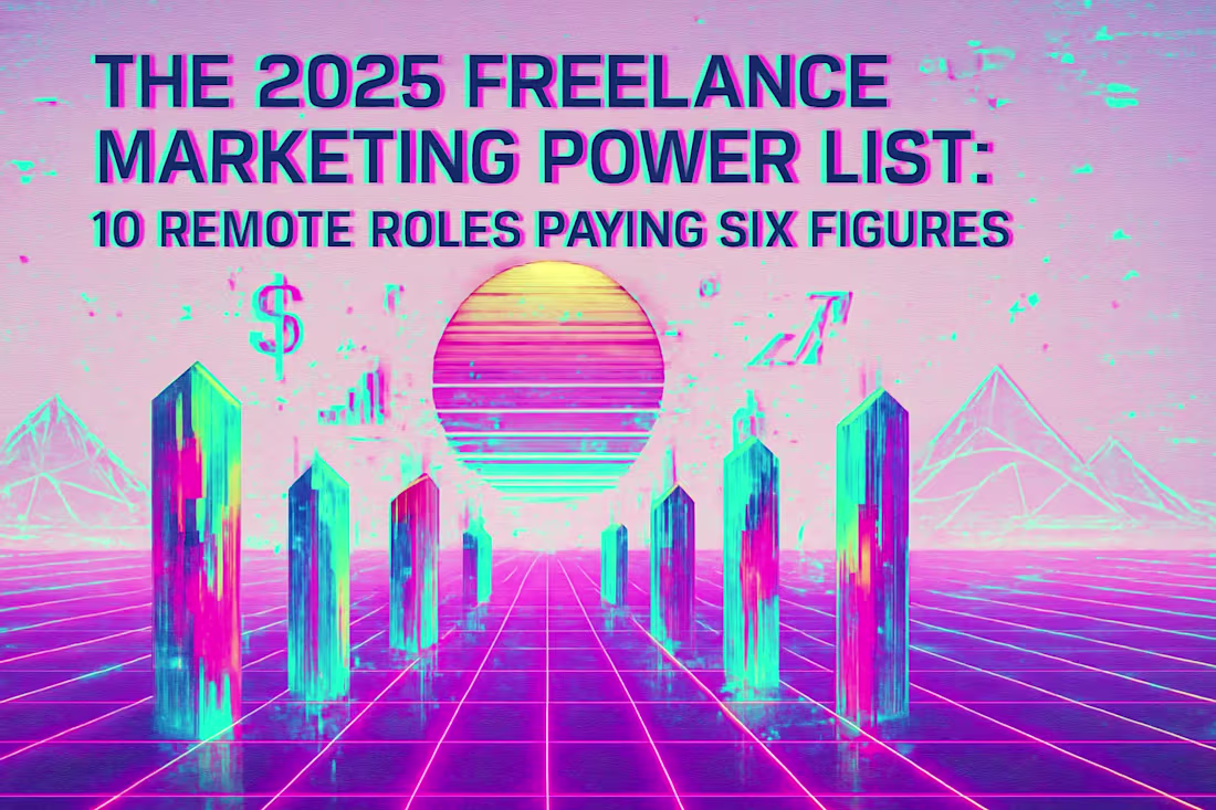 Cover image for The 2025 Freelance Marketing Power List: 10 Remote Roles Paying Six Figures