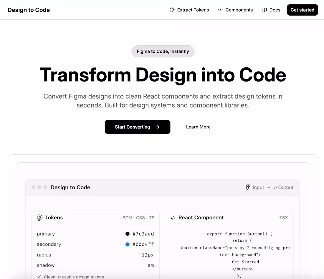 Cover image for Design-to-Code-Bridge
Design token extraction and multi-format