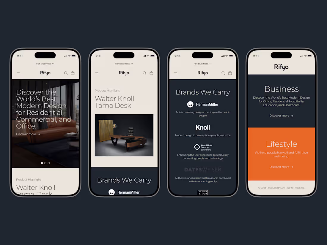 Cover image for Rifyo Lifestyle: Web Design
