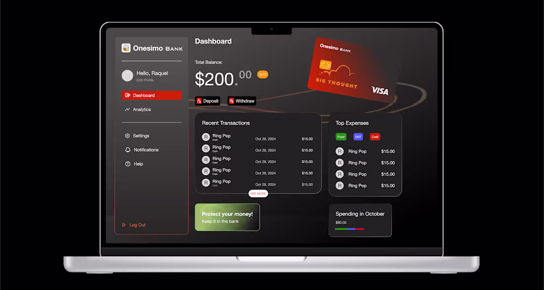 Cover image for Banking App for 3rd Grade Students