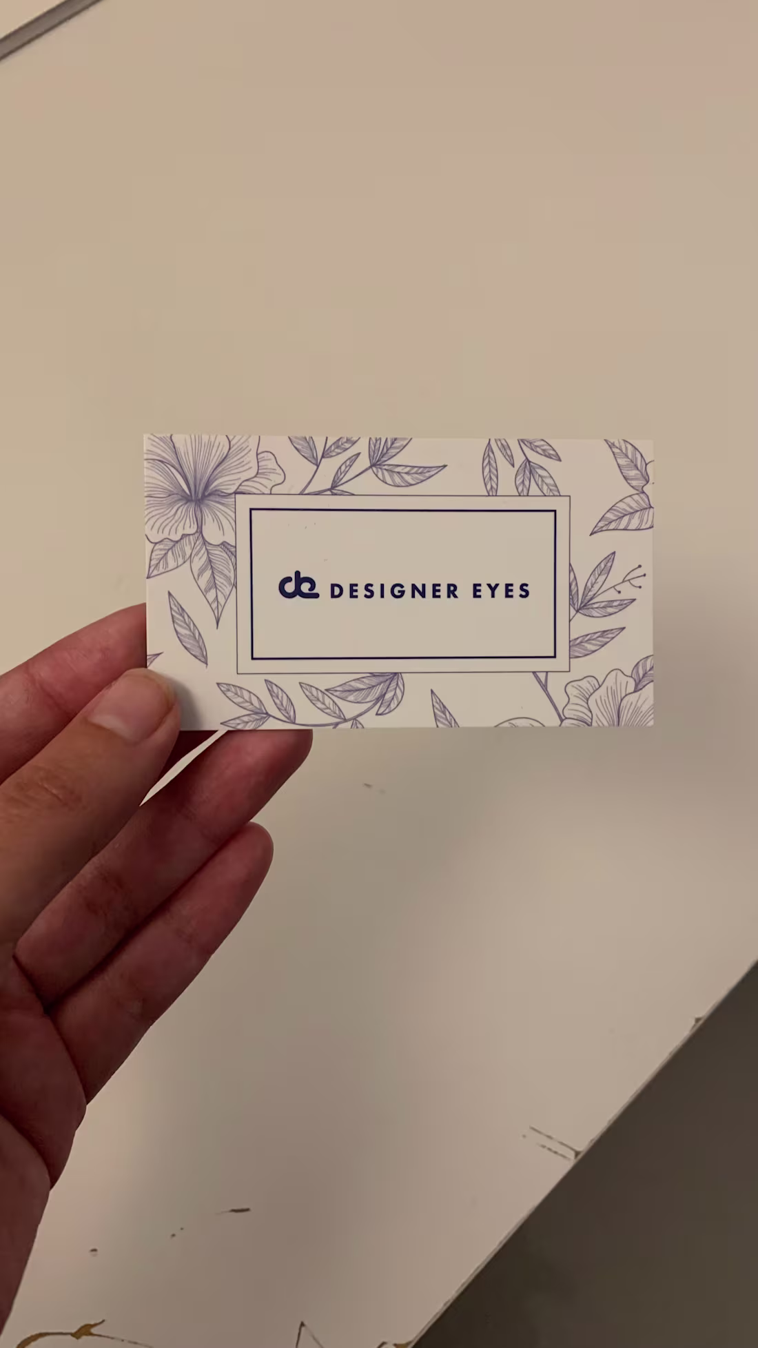 Cover image for Loyalty card print design for Designer Eyes.