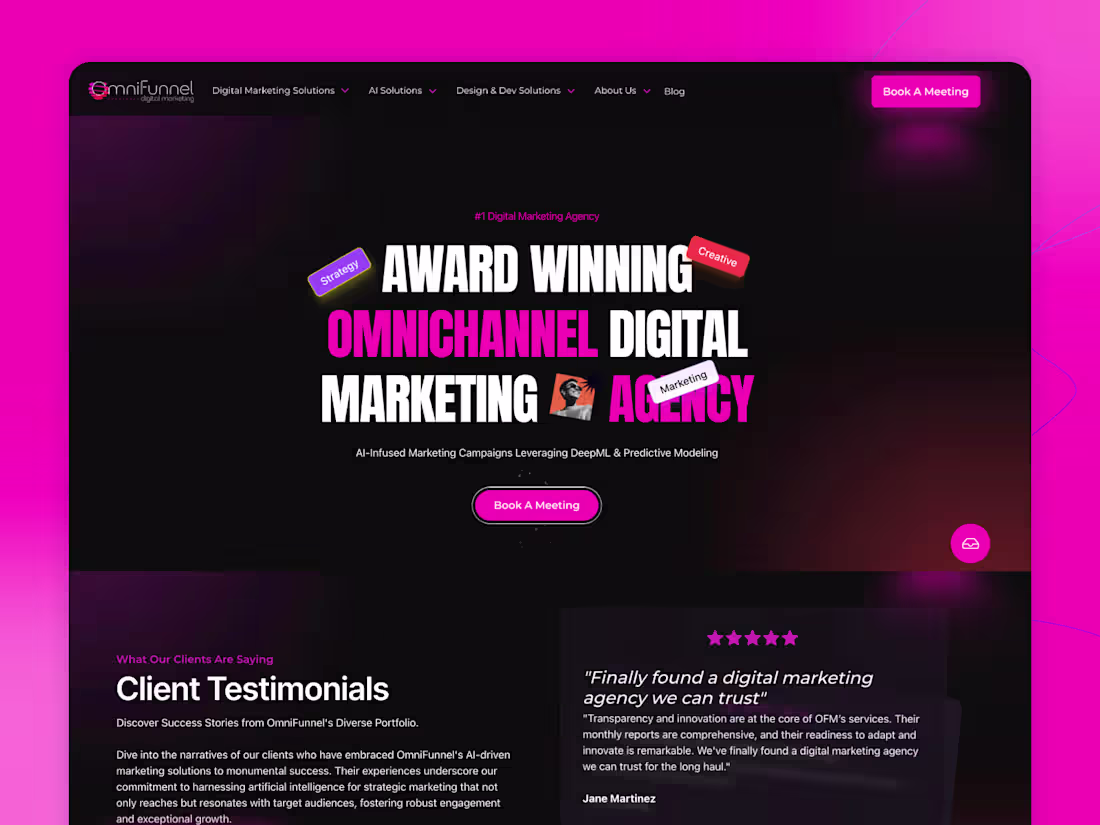 Cover image for OmniFunnel Marketing - Webflow Website