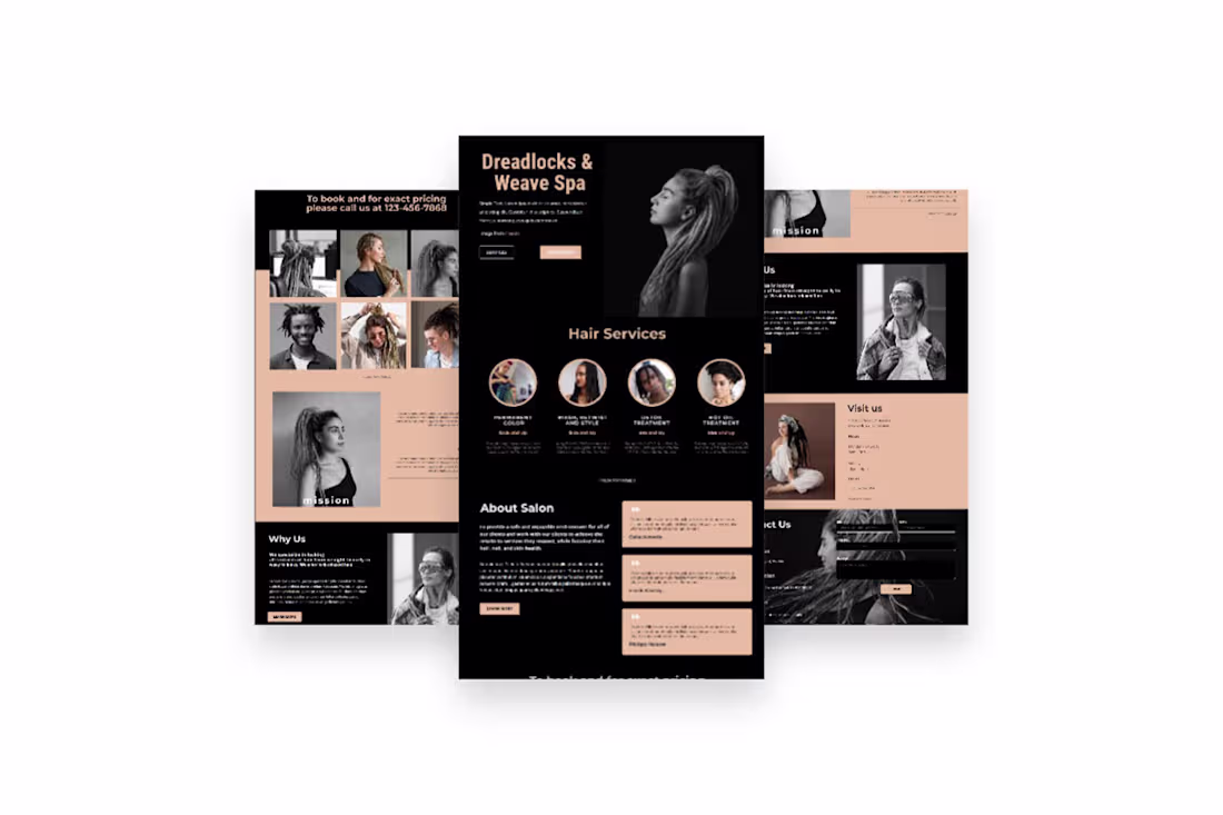 Cover image for Dreadlocks & Weave Spa :: Behance