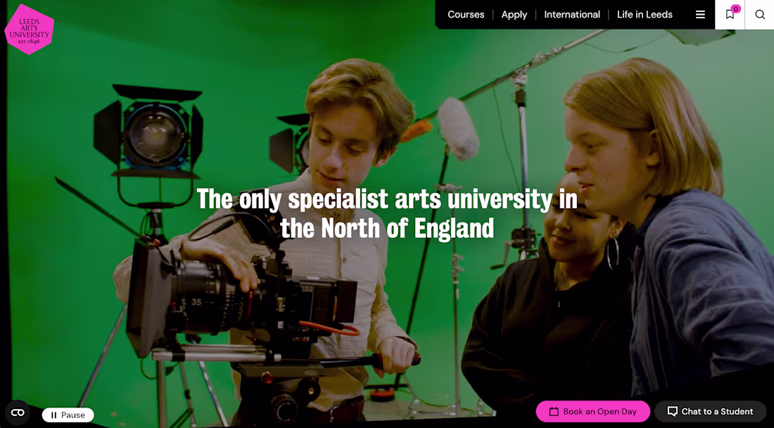 Cover image for Leeds Arts University build