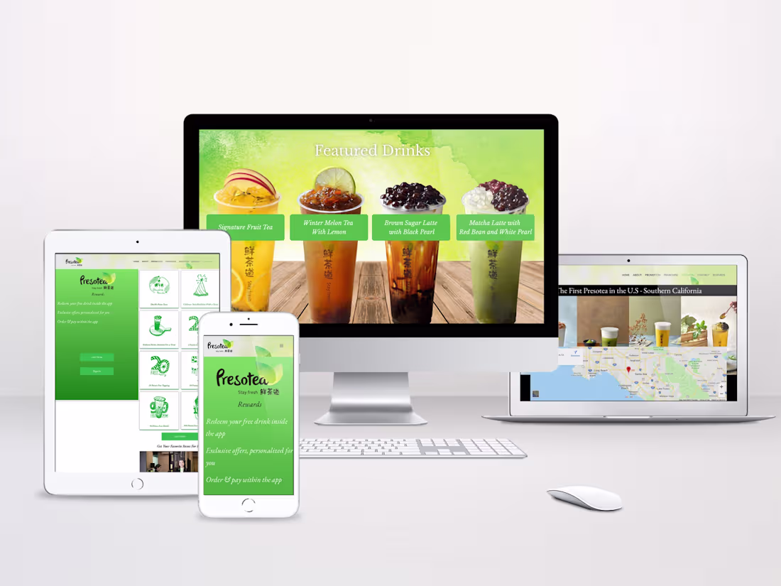 Cover image for Presotea So Cal Website Design