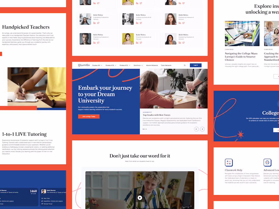 Cover image for Lurnigo: Website Design