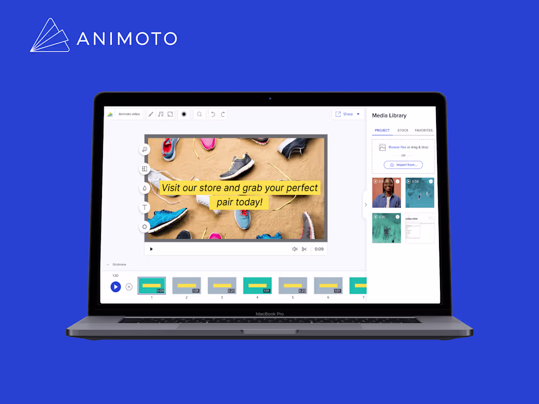 Cover image for Animoto AI video generator