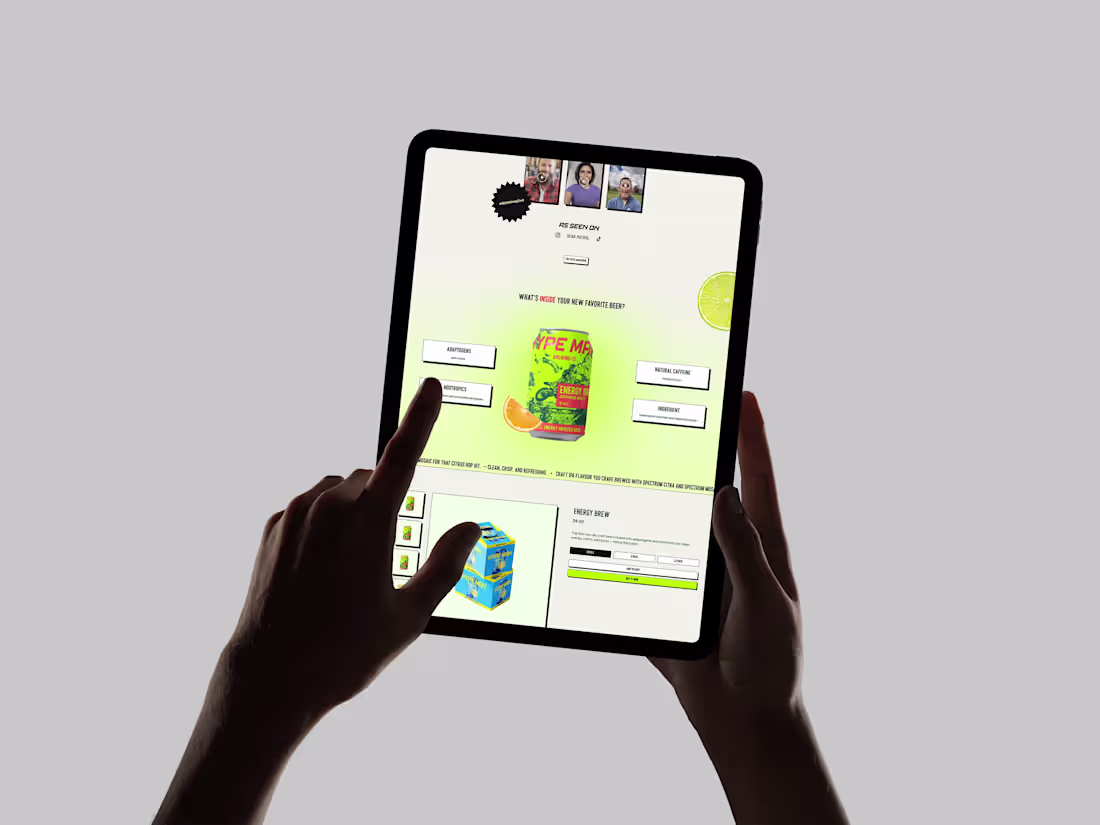 Cover image for Hype Man Shopify Landing Page Design