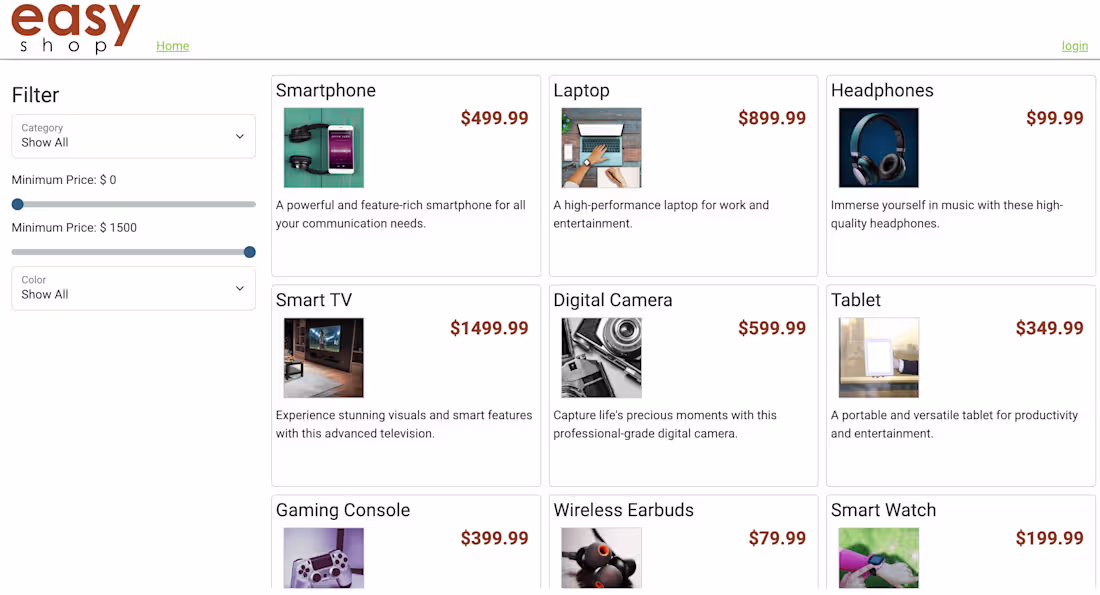 Cover image for EasyShop E-commerce API