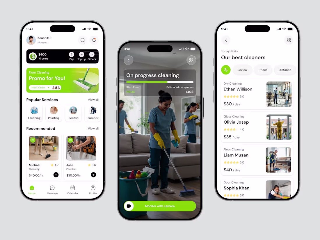 Cover image for Cleaning Service App