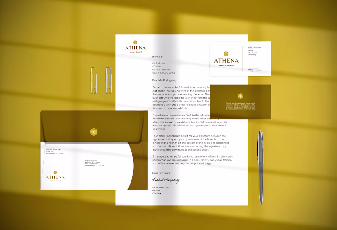 Cover image for "Athena" is a financial literacy