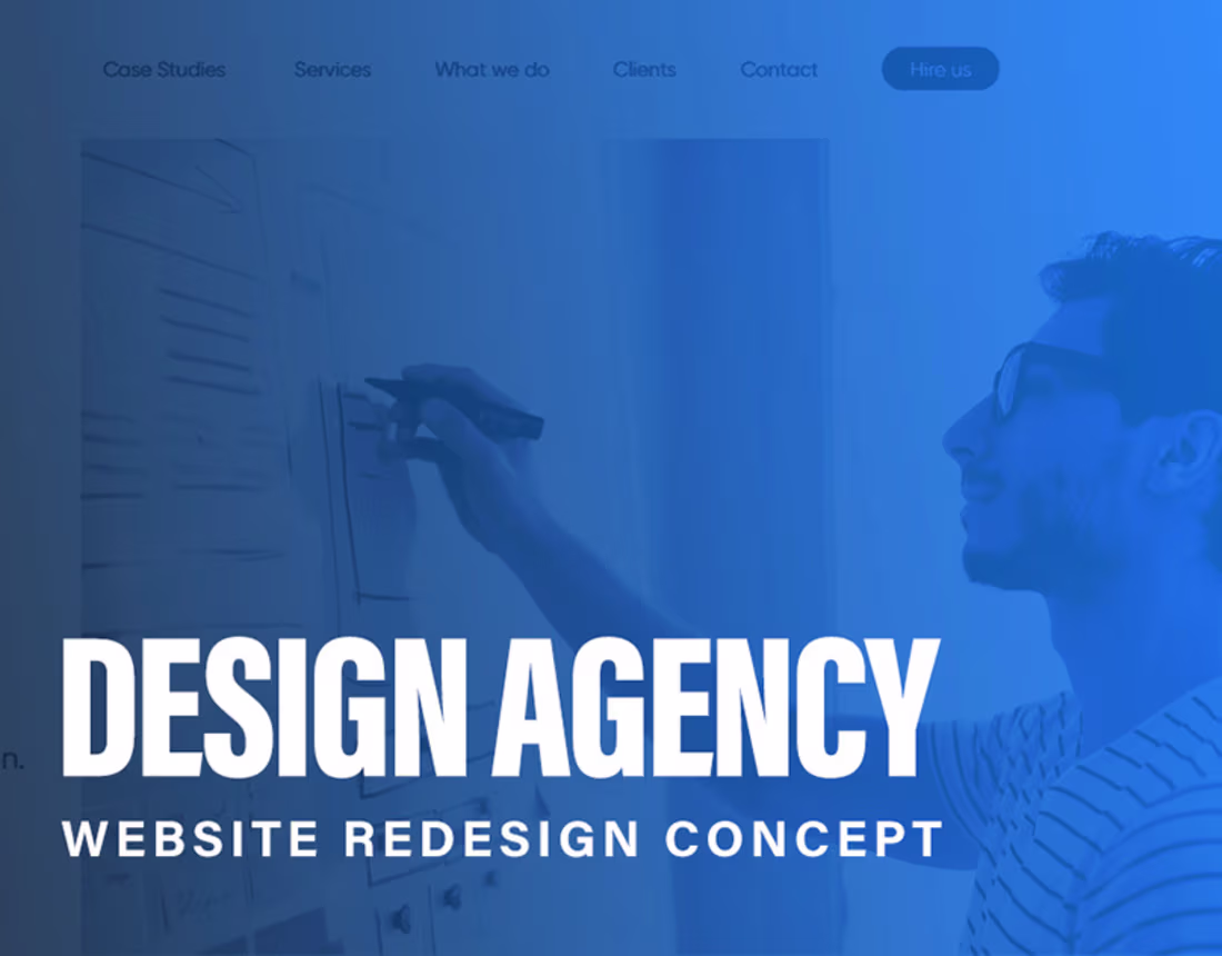 Cover image for Digital Agency Website Design Concept